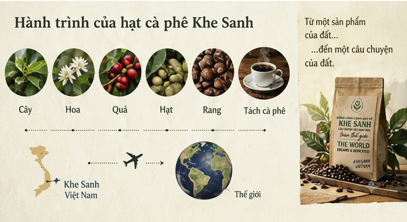 Hành trình hạt cà phê Khe Sanh